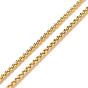 Round Beads Lariat Necklace for Girl Women, 304 Stainless Steel Venetian Chains/Box Chain Necklace