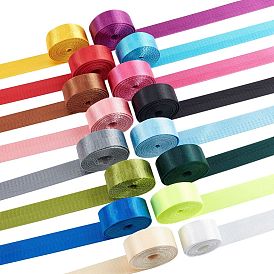 NBEADS Nylon Herringbone Ribbon, Nylon Webbing Tape Fabric Straps Ribbon DIY Crafts for Gift Wrapping, Creative Art, Wedding & DIY Bow Hair Accessories