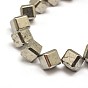 Natural Pyrite Cube Beads Strands