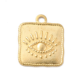 Brass Pendants, Square with Eye