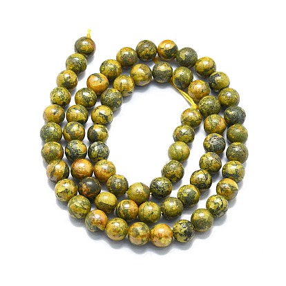 Natural Realgar Beads Strands, Round
