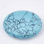 Masseur de pierres précieuses mixtes naturelles / synthétiques, pierre d'inquiétude pour le traitement de l'anxiété, ovale