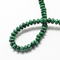Rondelle Dyed Synthetic Malachite Bead Strands