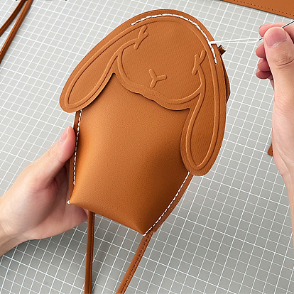 Rabbit DIY PU Leather Phone Bag Making Kits
