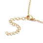 Brass Micro Pave Cubic Zirconia Heart Pendant Necklaces, with Lobster Claw Clasps, Long-Lasting Plated, Real 18k Gold Plated