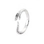 Snake Wrap Alloy Open Cuff Ring for Men Women, Cadmium Free & Lead Free
