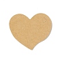 100 etiquetas de regalo de papel kraft en blanco, corazón