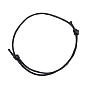 Waxed Cord Bracelet Making, Adjustable Diameter: 50~75mm
