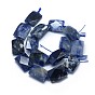 Natural Sodalite Beads Strands, Faceted, Rectangle