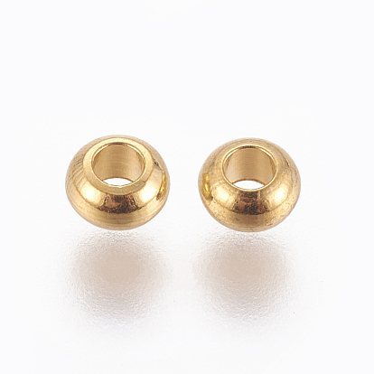 Brass Spacer Beads, Rondelle