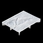 Rectángulo con moldes de silicona para decoración de pared diy de gato y sol, moldes de resina, para resina uv, fabricación artesanal de resina epoxi