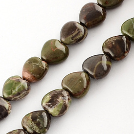 Natural Agate Bead Strands, Heart