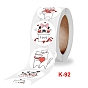 4 стильные круглые бумажные наклейки на тему дня святого валентина, самоклеющиеся этикетки для рулонов, для конвертов, пузырчатые рассылки и пакеты, кошка и собака с рисунком сердца