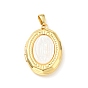 Crémaillère en laiton placage pendentifs médaillon, avec coquille, ovale avec la Vierge Marie, sans cadmium et sans nickel et sans plomb