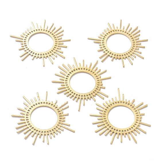 Brass Pendants, DIY Accessories, for Bracelets, Earrings, Necklaces, Sun