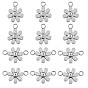 12Pcs 430 Stainless Steel Small Flower Connector Charms & Pendants, Metal Daisy Pendant for Jewelry Earring Bracelet Handmade Making