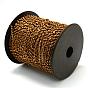 Plated rocailles cordons, avec des câblés en polyester, avec des bobines de couleur aléatoire et des cordes en nylon, 2 mm, environ 100 mètres / rouleau
