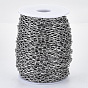 304 Stainless Steel Cable Chains, with Spool, Unwelded
