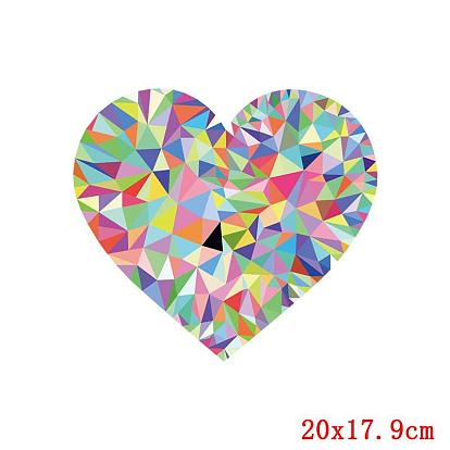 Термотрансферная пленка с рисунком сердца ко Дню святого Валентина, утюг по винилу, для одежды аксессуары для футболок
