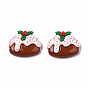 Christmas Theme Opaque Resin Decoden Cabochons, Cake