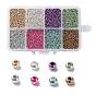 168G 8 Colors 12/0 Grade A Round Glass Seed Beads, Dyed