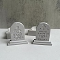 Silicone Halloween Tombstone Candle Molds, for Scented Candle Making