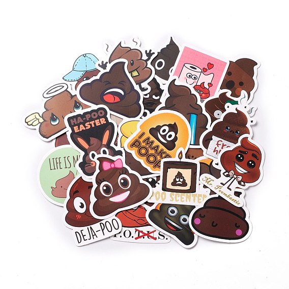 Waterproof Self Adhesive Paper Stickers, for Suitcase, Skateboard, Refrigerator, Helmet, Mobile Phone Shell, Colorful
