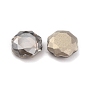 K 5 cabujones de diamantes de imitación de vidrio facetado, espalda y espalda planas, plano y redondo