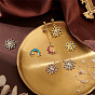 Colgantes de esmalte de aleación de estilo benecreat 30pcs 5, con diamantes de imitación de cristal, la luz de oro, sol y luna con estrella