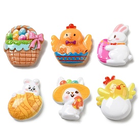Easter Cartoon Opaque Resin Cabochons