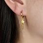 925 Серьги-кольца из стерлингового серебра с кисточками и звездами для женщин
