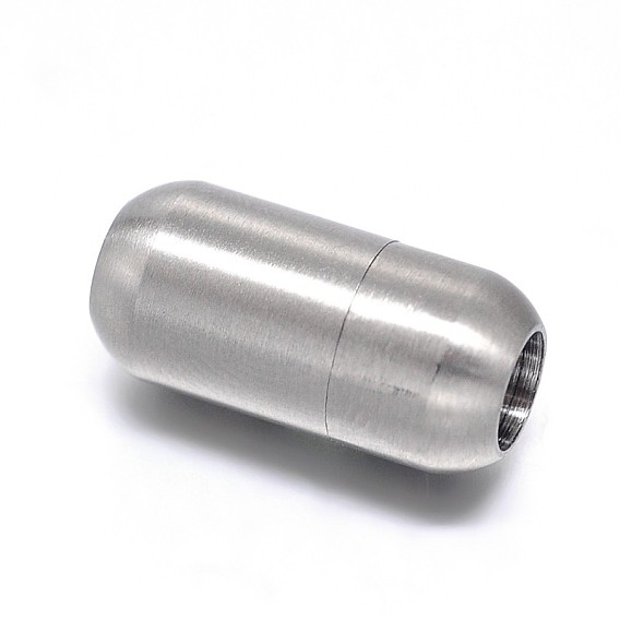 Barillet 304 fermoirs magnétiques en acier inoxydable avec extrémités à coller, mat