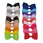 Grosgrain Bowknot Alligator Hair Clips, with Iron Alligator Clips