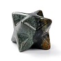 Скульптура из натурального смешанного камня, целебный кристалл, звездный орнамент Меркаба, украшение домашнего офиса