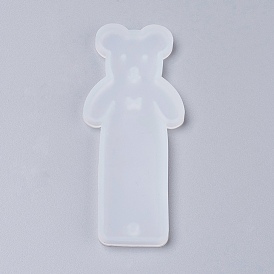 Силиконовые формы для закладок, формы для литья смолы, медведь