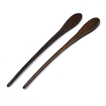 Vintage Schima Wood Hair Sticks Findings, Hair Accessories for Women