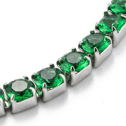 304 pulseras de cadena de eslabones de diamantes de imitación de acero inoxidable