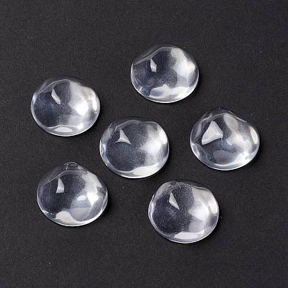 Transparent Resin Cabochons, Water Ripple Cabochons, Half Round