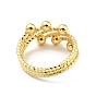 Brass Ball Open Cuff Ring for Women, Cadmium Free & Lead Free