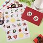 Рождественские наклейки с адвент-календарем, рождественские наклейки обратного отсчета, для подарочных наклеек, diy crafts, украшение для выпечки