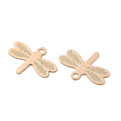 Long-Lasting Plated Brass Charms, Dragonfly Charm