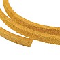 Шнуры из искусственной замши, искусственная замшевая кружева, 3x1.5 мм, около 5.46 ярдов (5 м) / рулон, 25 рулонов / мешок