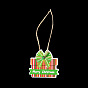 Рождественская тема бумажные большие подвесные украшения, украшение из конопляной веревки