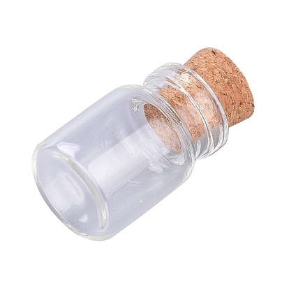 Glass Bottles, with Cork Stopper, Wishing Bottle, Bead Containers