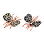 Natural Gemstone Display Decorations, with Alloy Findings, Dragonfly