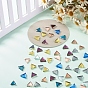 Mirror Surface Triangle Mosaic Tiles Glass Cabochons, for Home Decoration or DIY Crafts