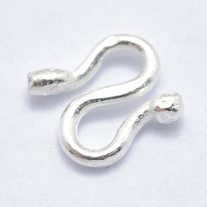 925 Sterling Silver S Shape Clasps, S-Hook Clasps