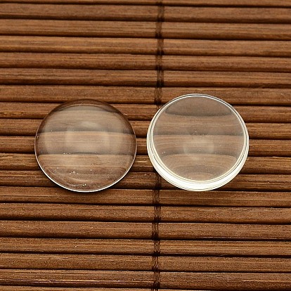 Dome Clear Glass Cover & Gunmetal Iron Brooch Setting Sets, Brooch: 44x18x5mm, Pin: 1mm, Glass Cabochons: 15.73~16.13mm