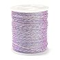 Hilo de coser de poliéster color arcoíris 17m, cordón de poliéster de capas finas para la fabricación de joyas