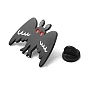 Pin de esmalte de murciélago de halloween, Placa de animal de aleación chapada en negro de electroforesis para ropa de mochila